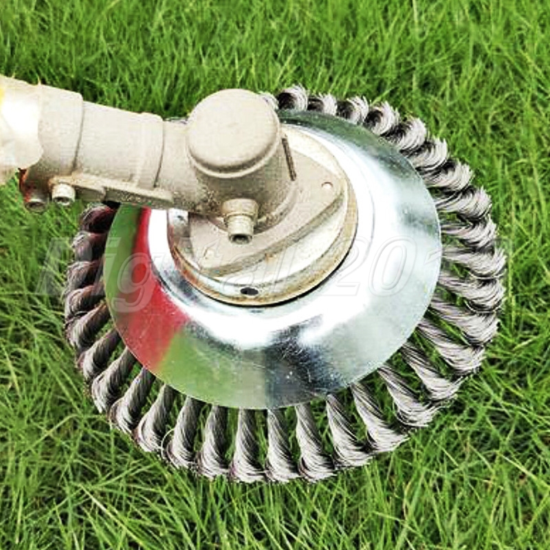 150mm 200mm Steel Wire Trimmer Head Grass Brush Cutter Weed Cleaning 